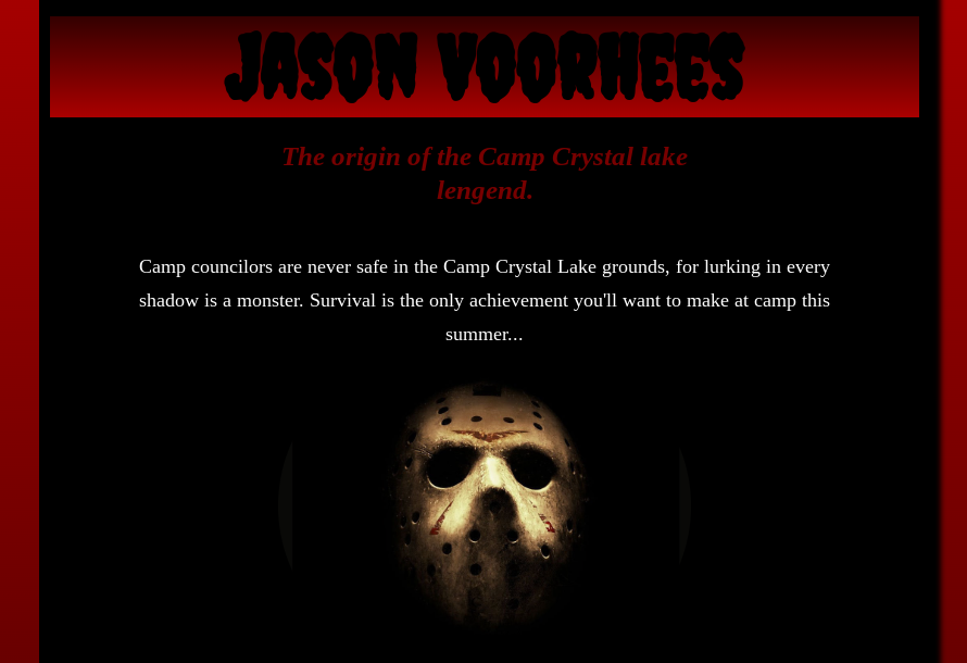 Jason Vorhees website